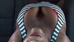 hardcore car sex rips clothes off milf's big tits