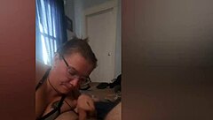 Giving a guy head with new piercings