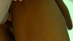 Sexy Black Beauty Swallows White Dick Deep