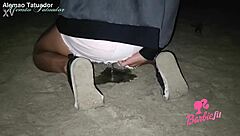 Hey safadinha Barbie fit, you peed on the public beach for exhibitionism fetish thrill