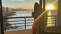 delicious sunset fuck in cowgirl