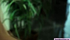 Hot masseuse licks customer's pussy.