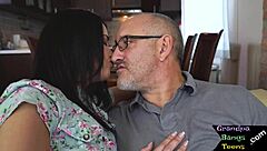 Can bigtits euro teen handle grandpa's pounding in close up cowgirl?