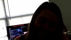 She Sucks Dick with Hands for Intense Handjob