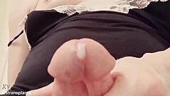 Amazing Orgasm Commands Cleanup From Transsexual Partner!