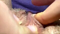 big clit orgasm closeup view