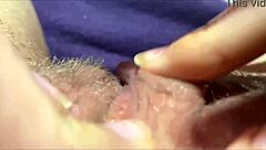 big clit orgasm closeup view