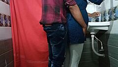 Hey, check out this hot Indian secretary getting roughly fucked doggystyle by her boss in the office bathroom with clear Hindi audio