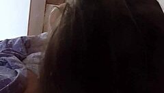 Shy 18 year old roommate surprises me by riding my dick until she get all my cum