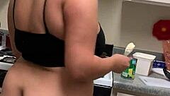 bbc redbone kitchen doggystyle with monster cock