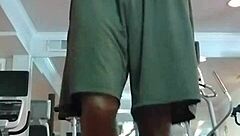 Beautiful Skinny Girl Does Pole Dance In The Gym Dorm!