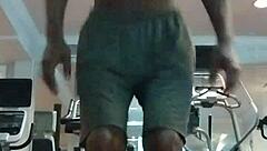 Beautiful Skinny Girl Does Pole Dance In The Gym Dorm!