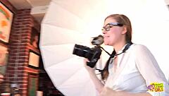 Photo Shoot Turns Lesbian With Wet Pussy Masturbation?