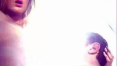 ashley long licks and handjobs in lingerie