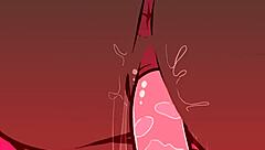 canaryprimary engages in dark rituals in cartoon parody.