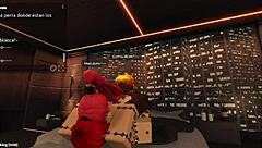 dos perras blancas convertidas en contenedores de esperma bbc