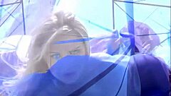 ashley long licks and handjobs in lingerie