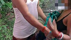 Desi Hot Santhali Bhabhi Outdoor Fucking with Big Clit and Hairy Muscular Body!