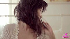 Asian Brat Smiles In Wet Lingerie