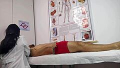 Nurse Handles Her First Patient's Erection! Rough Blowbang Action