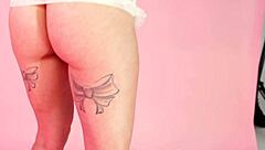 Big tits petite 18+ brunette reveals her sexy body during a cute posing session