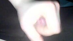 Amature cum in pantyhose lingerie fast handjob