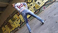 Violeta Feels Proud in Public Outdoor Setting