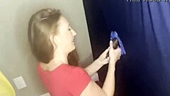 Brandi's First Glory Hole with BBC Stranger