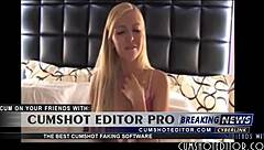 A cute blonde teen shares homemade tips