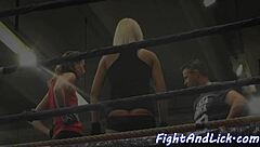 European Babes Wrestle: Who Will Lick First?