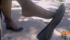 Watch me tease with stockings and flats?