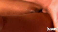 He Cums on Monica Foster's Tight Black Ass with BWC