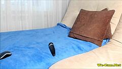 white girl with busty natural tits masturbating on webcam