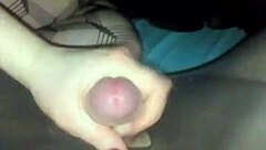 Amature cum in pantyhose lingerie fast handjob