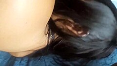 Passionate missionary creampie with big tits amateur