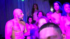 In the VIP, the party pumper handles curvy asses and huge tits