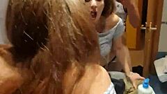 i fuck sexy tattooed mommy in the toilet for first time