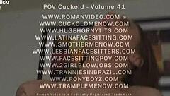 I watch my wife suck cock in POV cuckold