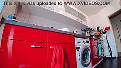 Teasing in steamy short jeans and hot pants