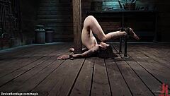 Bound in Chains for Deepthroat and Bdsm Play