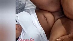 filling the black woman's ass with cum