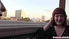 Beautiful shemale enjoys lesbian blowjob and rimjob