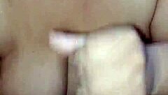 Amateur Latina swallows cum after deepthroat blowjob and hairy pussy action