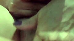 Old Naughty Woman Masturbates Intensely