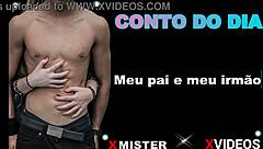 meu pai e meu irmão juntos