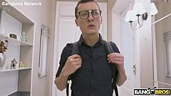 Bound Ukrainian Brunette Banged By Step-Bro