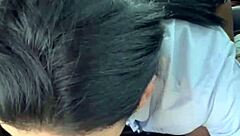 Come on Gabriella, suck me fast! People are passing by 😳