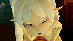 fucking frieren in hentai cartoon anime 3d pov blowjob!