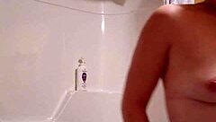 Sneaky video of me getting ready for a shower