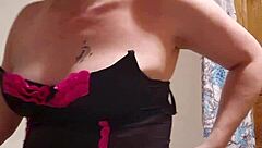 Sneaky video of me getting ready for a shower